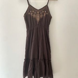 Brown Boho Dress